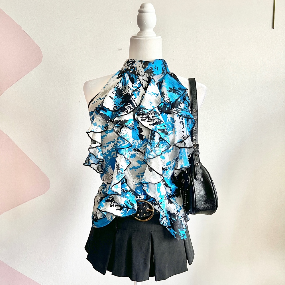 Y2K Top, Grunge, Whimsigoth, Goth, Fairy Grunge, Small, Indie Sleaze